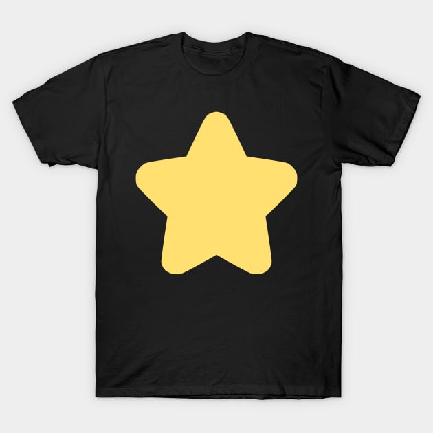 Yellow Star on Midnight Sun T-Shirt by Owlhana